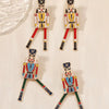 Christmas 18K Gold-Plated Nutcracker Soldier Earrings test