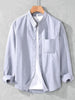 Men's Plus Size Button Up Long Sleeve Shirt test