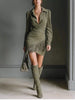 Fringed Long Sleeve Mini Dress test