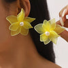 Flower Pearl Stud Earrings test