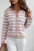 Striped Button Down Long Sleeve Cardigan test