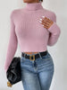 Ribbed Turtleneck Long Sleeve Sweater test