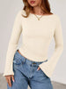 Boat Neck Flare Sleeve T-Shirt test