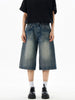 Men's Wash Wide-Leg Denim Shorts test