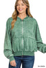 Zenana Acid Washed Fleece Jacket test