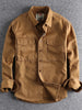 Men's Plus Size Button Up Shirt with Chest Pockets test