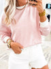 Stripe Contrast Edge Patchwork Long Sleeve Top test