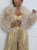 Faux Fur Open Front Cropped Outerwear test