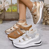 Cutout Wedge Velcro Sandals test