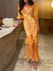 Full Size Ruffled Button Front Half Sleeve Dress Plus Size test