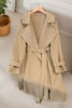Wide Lapels Belt Trench Coat test
