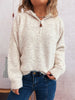 Quarter Zip Ribbed Hem Sweater test
