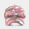 Camouflage Embroidered Baseball Cap test