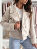 Chic Double-Breasted Cropped Jacket test