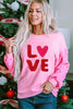LOVE Sequin Dropped Shoulder Sweatshirt test