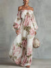 Floral Off Shoulder Maxi Dress test