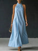 Full Size Halter Neck Maxi Dress Plus Size test