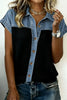 Denim Trim Button-Down Shirt test