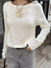Boat Neck Dropped Shoulder Sweater test