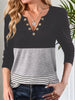 Notched Long Sleeve T-Shirt