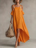 High-Low Cold Shoulder Maxi Dress test