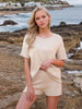 Round Neck Short Sleeve Top and Shorts Sweater Set test