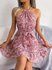 Tied Printed Grecian Neck Mini Dress test