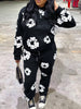 Printed Long Sleeve Hoodie and Pants Set test
