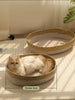 Woven Rattan Scratch-Resistant Cat Nest test