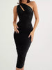 One-Shoulder Cutout Midi Dress test