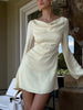 Backless Long Sleeve Mini Dress test