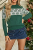 Graphic Round Neck Long Sleeve Sweater test