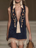 Full Size Embroidered Fringe Hem Sleeveless Dress Plus Size test