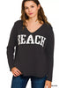 Zenana Beach V Neck Sweater