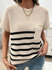 Devine Striped Round Neck Short Sleeve Sweater test