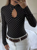 Polka Dot Cutout Long Sleeve Bodysuit test