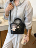Quilted Crossbody Bag with Plush Charm test