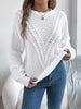 Openwork Round Neck Sweater test