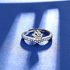 1 Carat Moissanite 925 Sterling Silver Ring test