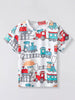 Children's Train Print Short Sleeve T-Shirt test