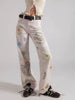 Printed Wide Leg Jeans test