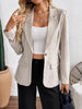 One Button Lapel Collar Blazer test