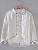 Men's Plus Size Striped Button-Up Shirt with Chest Pocket test