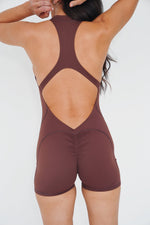I am Limitless Zipper Bodysuit in Chocolate