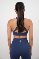 I Am Glowing Navy Blue Quick Dry Butter Bra