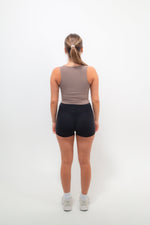 I Am Self Love Ribbed Quick-Dry Butter Taupe Tank