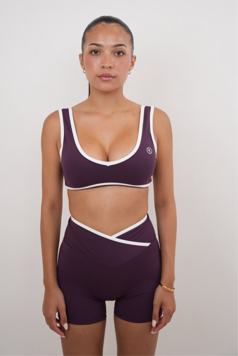 I Am Right Where I Need To Be Plum Butter Short