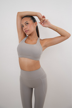 I Am Glowing Frosty Gray Quick Dry Butter Legging