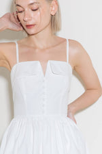 PURE ROMANCE WOVEN MINI DRESS