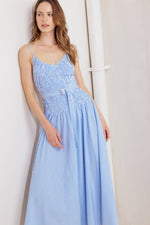 CITY BREEZE WOVEN MIDI DRESS